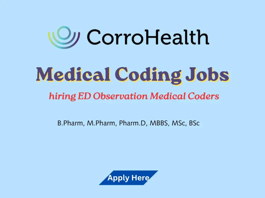 CorroHealth hiring ED Observation Medical Coders