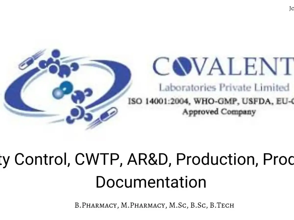 Covalent Laboratories Private Limited.