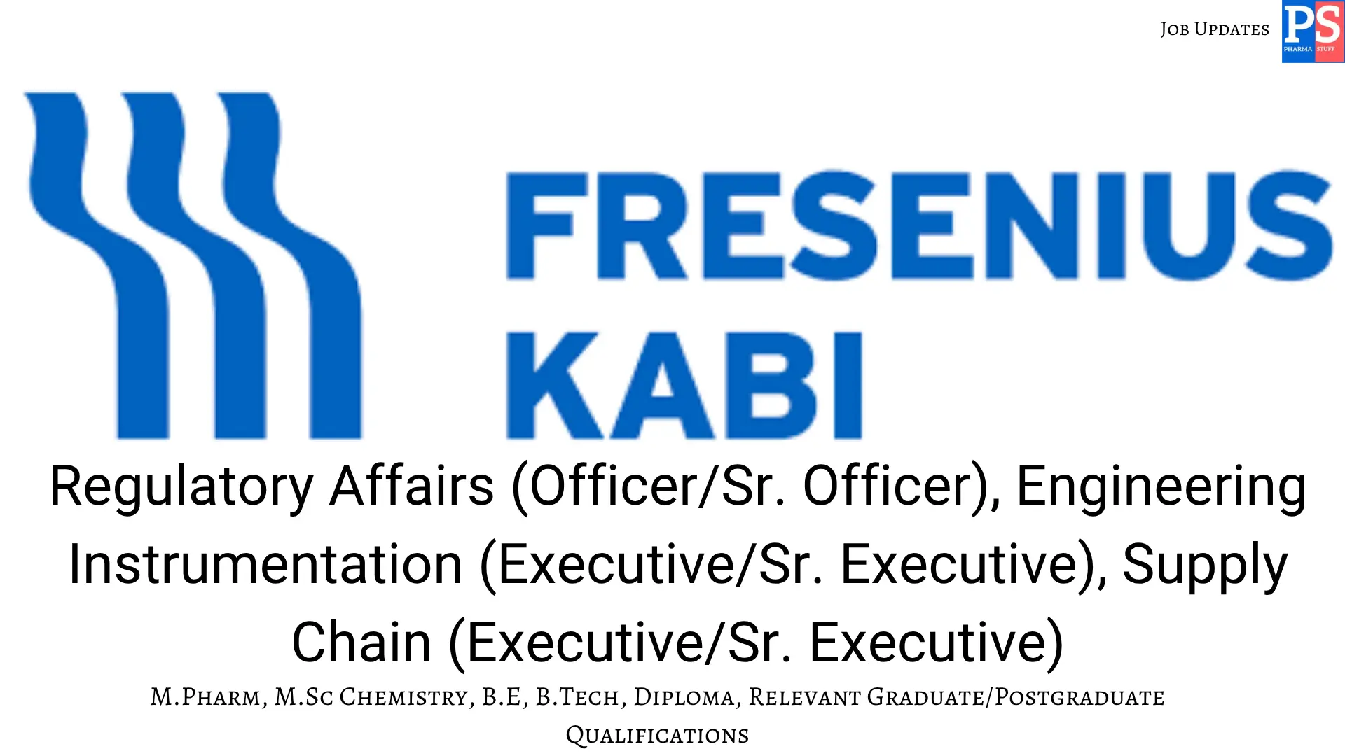 Fresenius Hiring Regulatory Engineering