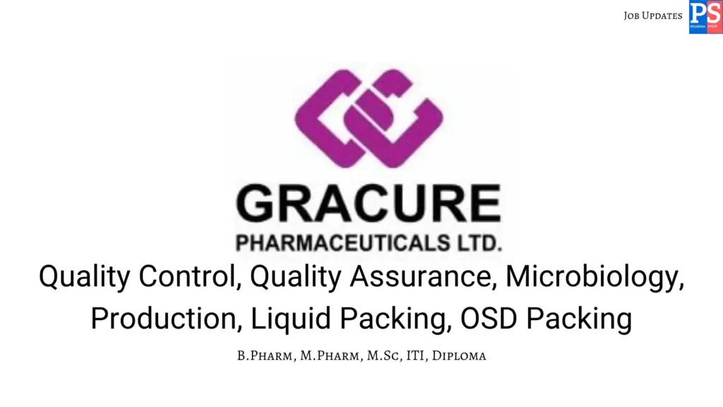 Gracure Walk-In QA QC Production