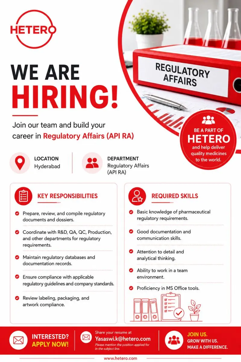 Hetero Hiring Regulatory Affairs 3 Hetero Hiring Regulatory Affairs