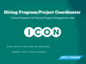 ICON Project Coordinator Jobs Clinical Research