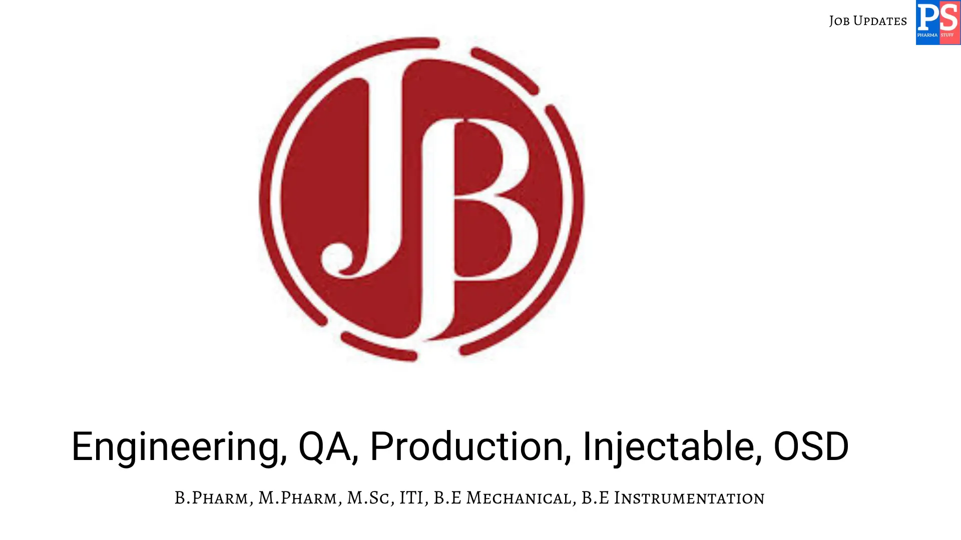 JB Walk In Production QA Engineering