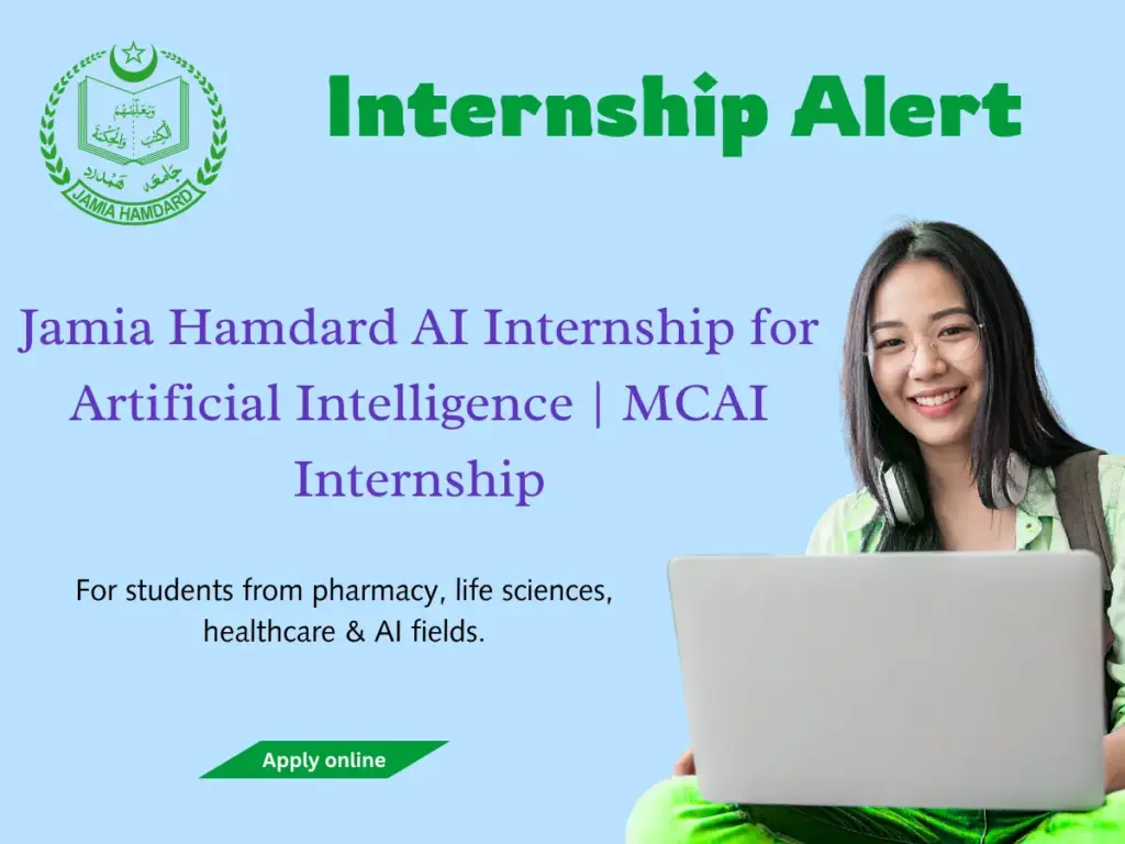Jamia Hamdard AI Internship for Artificial Intelligence | MCAI Internship