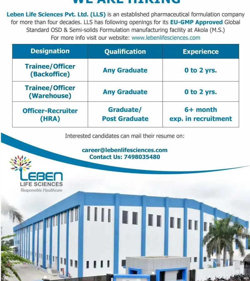 Leben Life Sciences pvt ltd