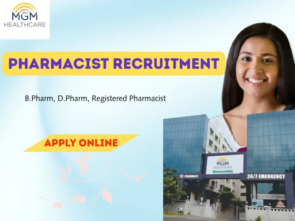 MGM Healthcare Pharmacist Jobs
