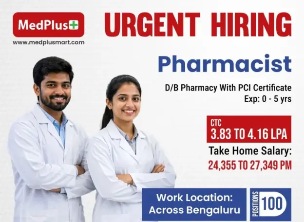 Medplus pharmacist hiring