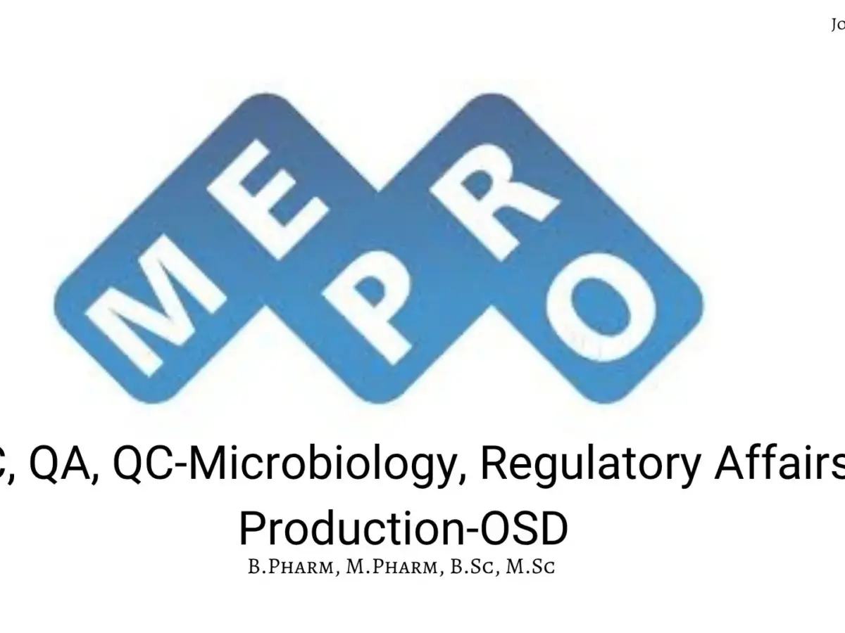 Mepro Pharmaceuticals pvt ltd