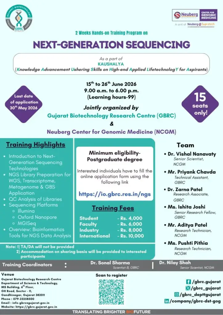 Next Generation Sequencing Training Program