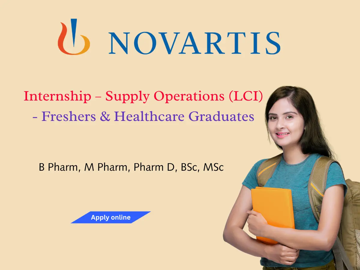 Novartis Hiring Intern – Supply Operations LCI