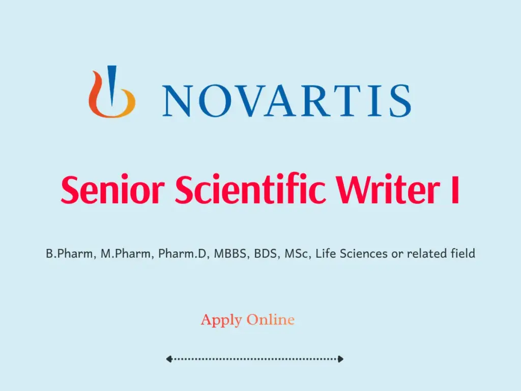 Novartis Scientific Writer Jobs Hyderabad