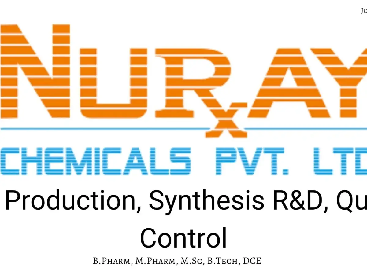 Nuray Hiring API Production, QC, R&D