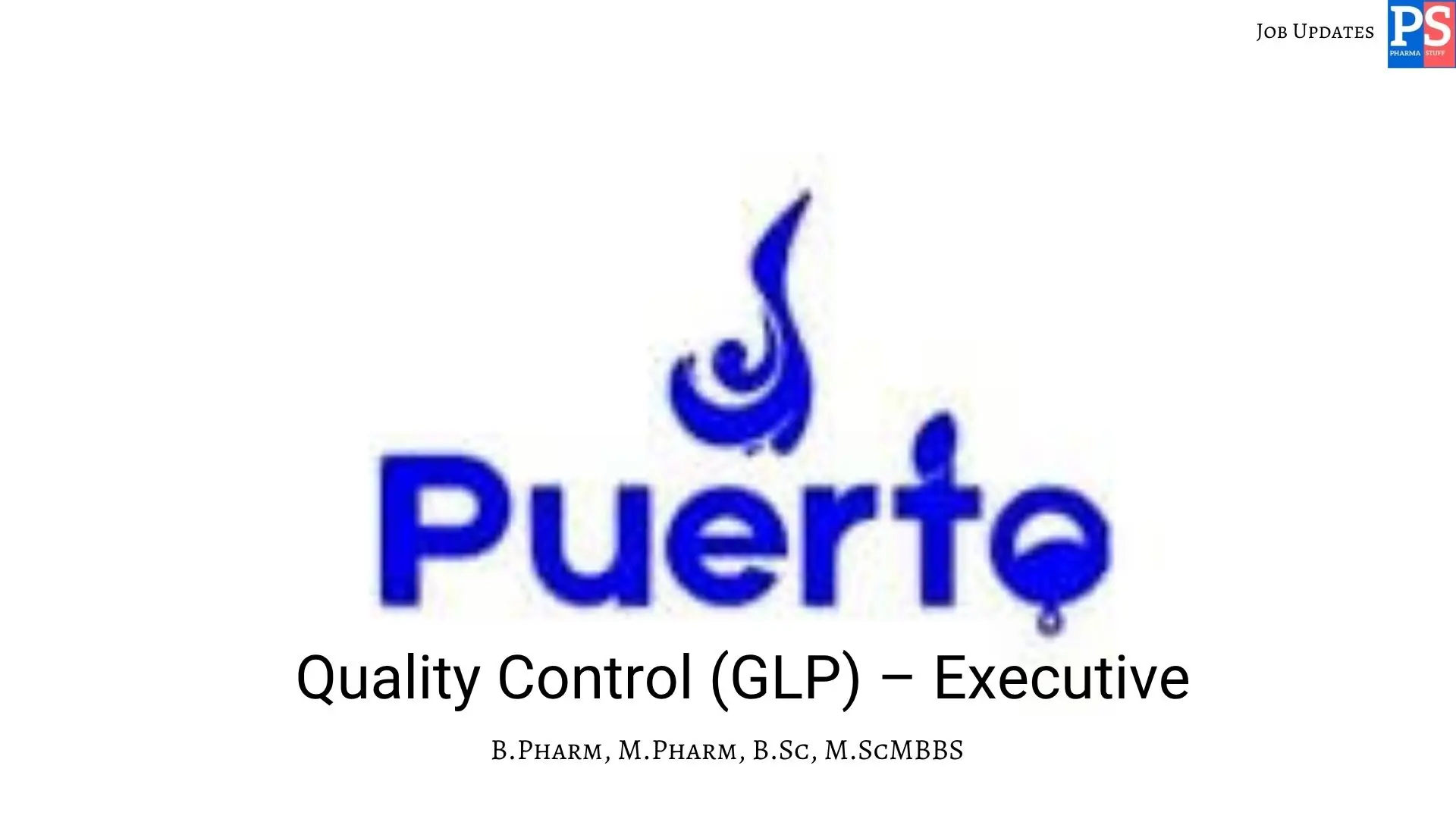 Puerto Hiring QC GLP