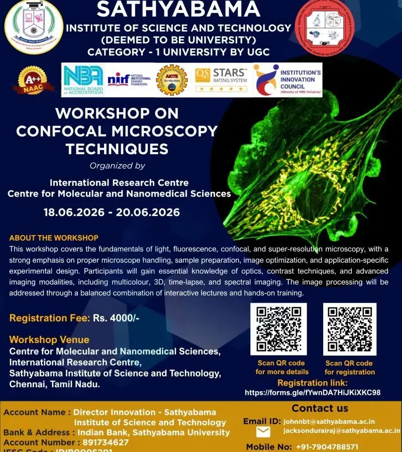 Sathyabama Institute of Science and Technolog coference