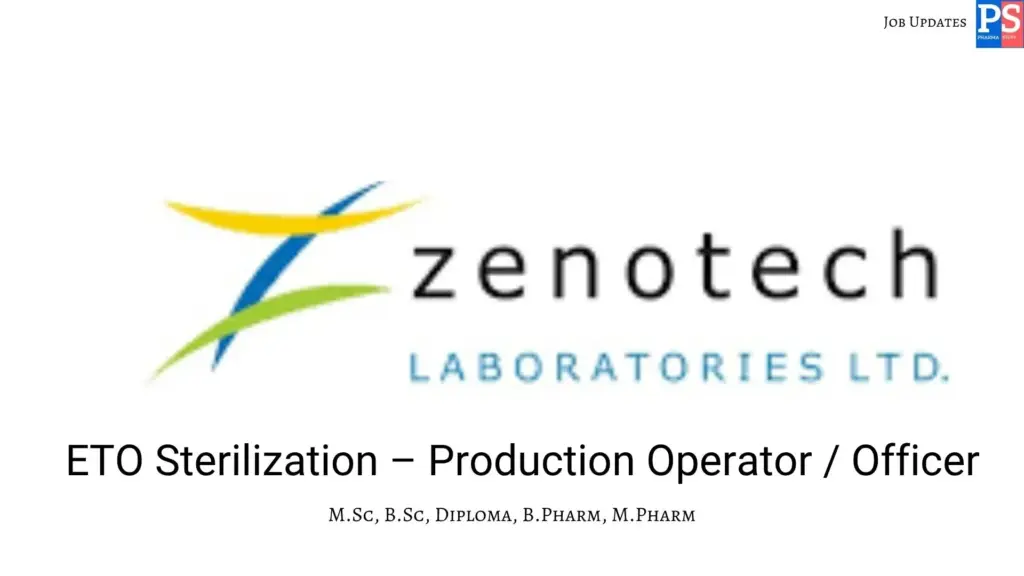 Zenotech Hiring Production Operator & Officer