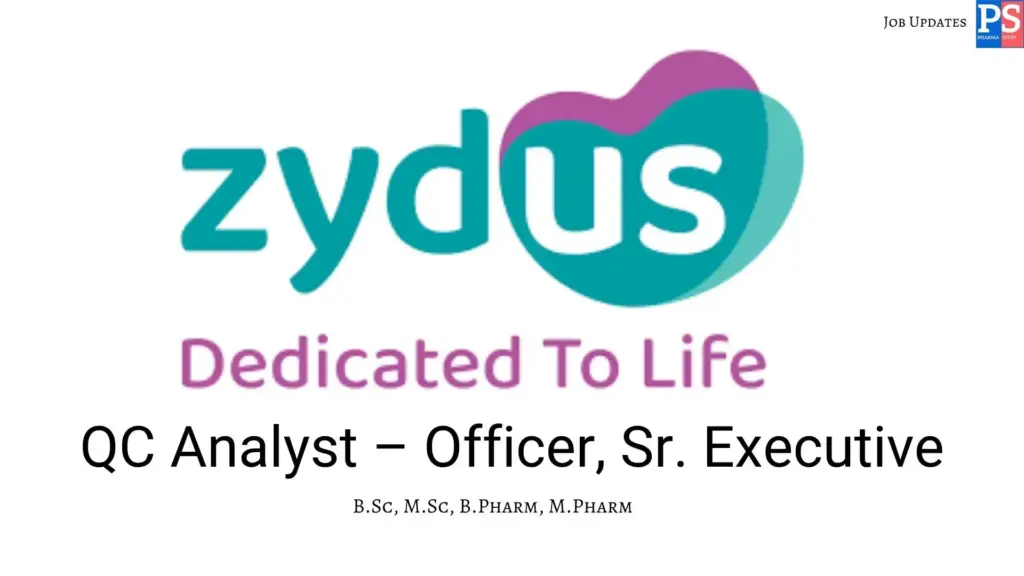 Zydus walk-in Quality Control