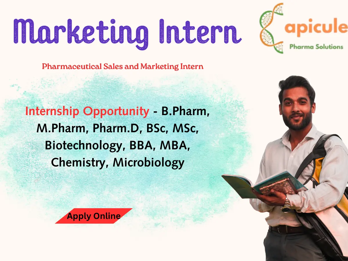 apicule Pharma Sales Internship Freshers