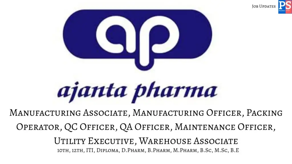 Ajanta Walk-In Manufacturing, Packing, QA, QC, Maintenance , Warehouse