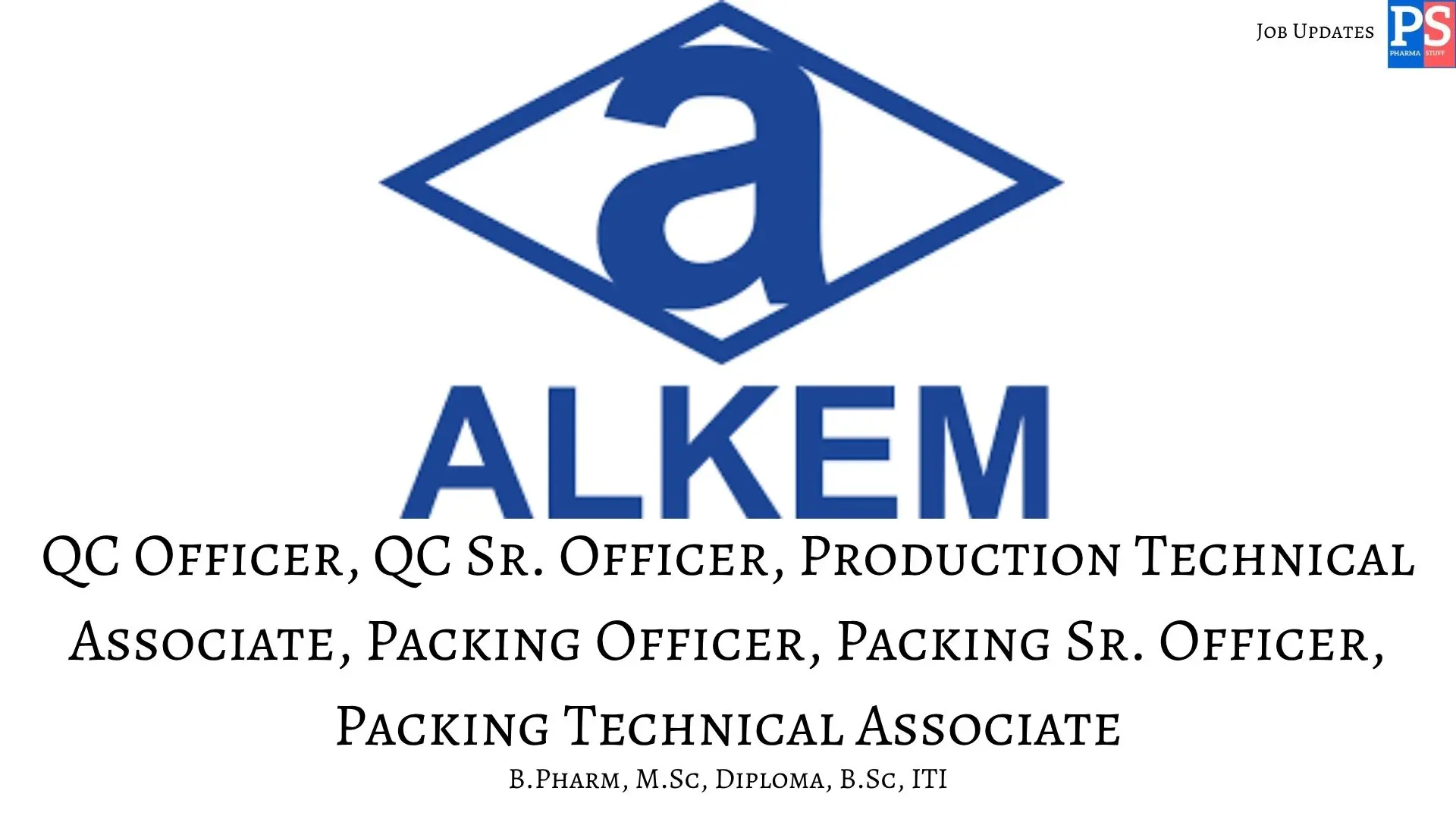 Alkem walk in QC Production and Packing