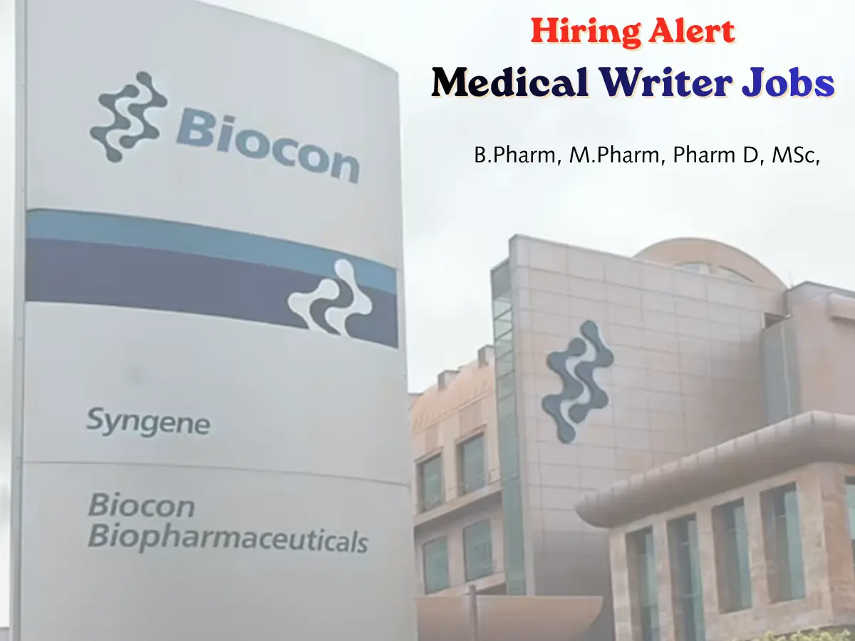 Pharma Biotech Job search & Career 10 Biocon Biologics Medical Writer Jobs