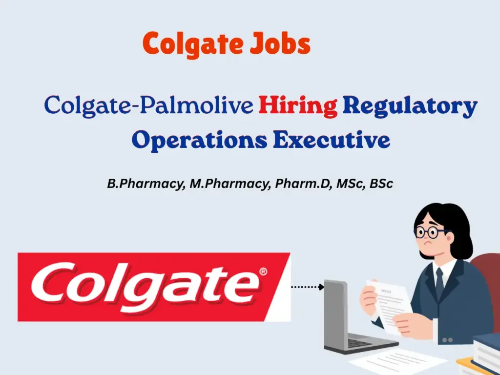 Colgate Hiring Regulatory Operations Executive