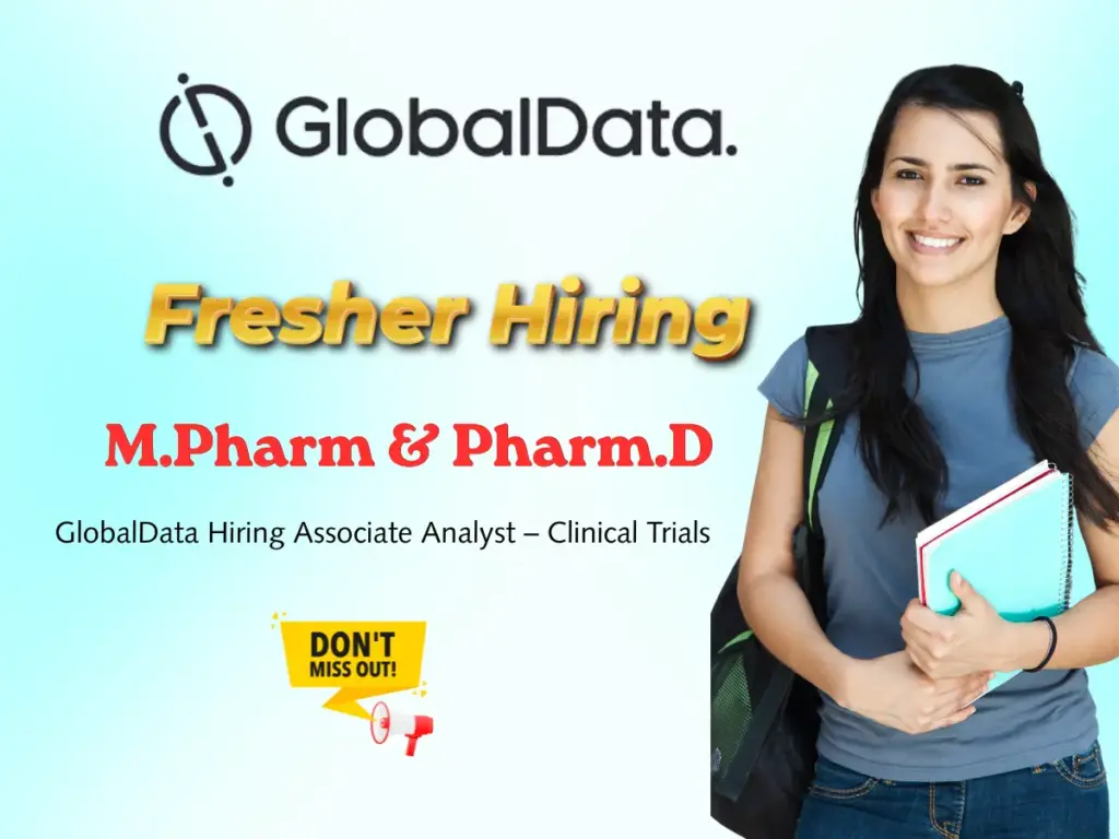GlobalData Associate Analyst Hiring | M.Pharm Pharm.D
