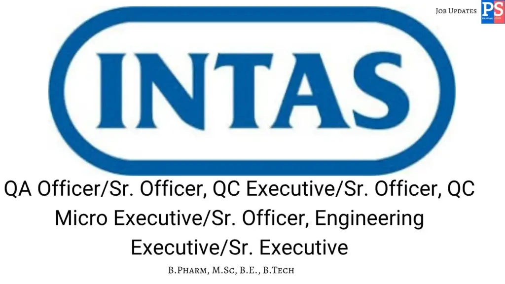 Intas Walk-In QA QC Micro Engineering