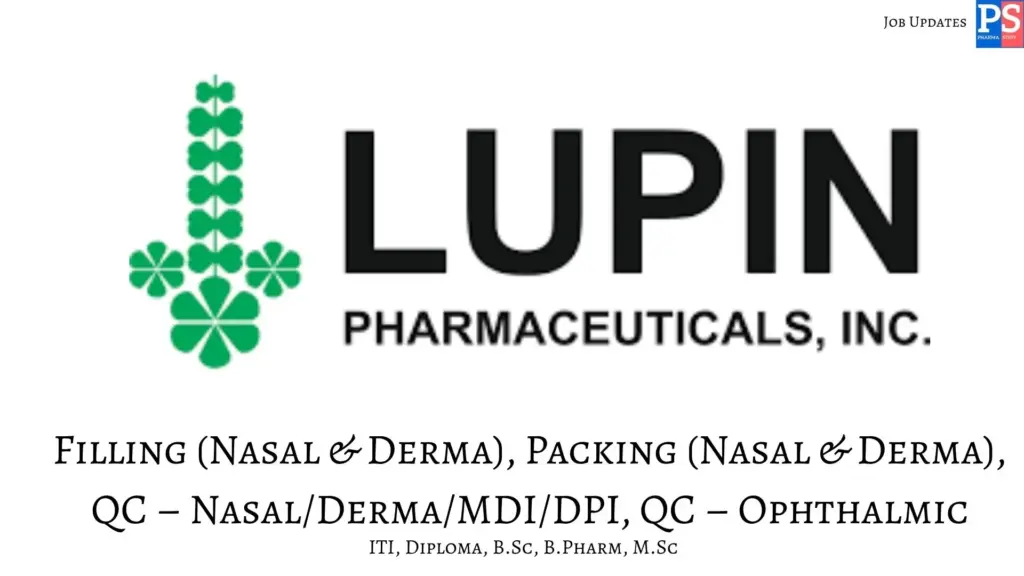 Lupin Walk-In Filling, Packing and QC