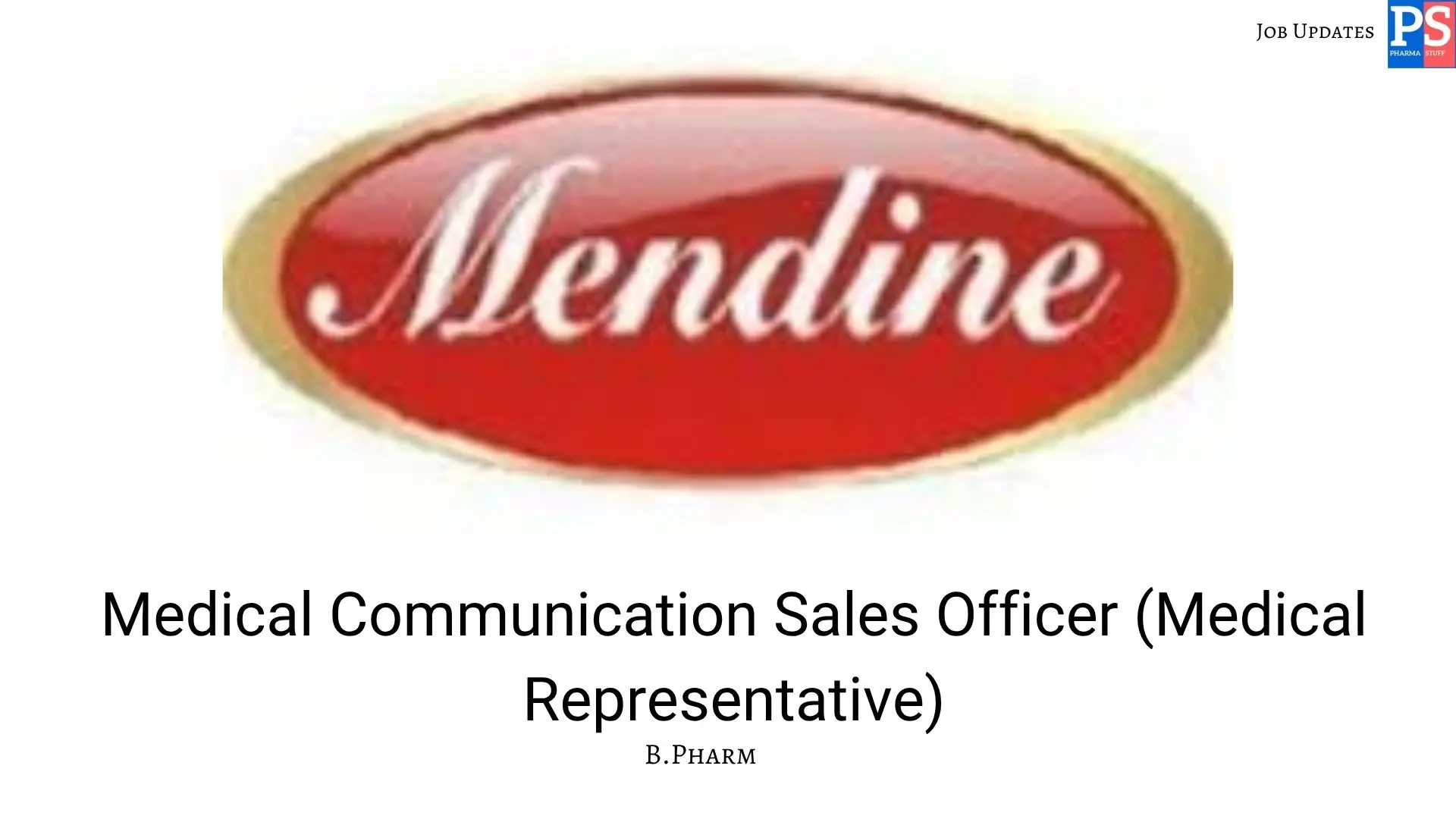 Mendine Hiring Medical Communication Sales Officers