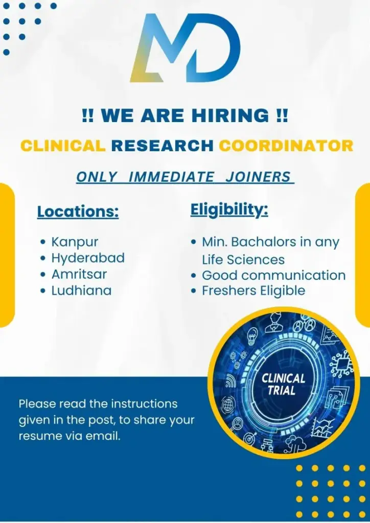 Micro Data Labs Hiring Clinical Research Coordinators Freshers Eligible