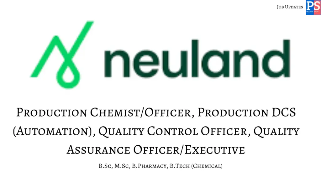 Neuland walk-in QC QA Production