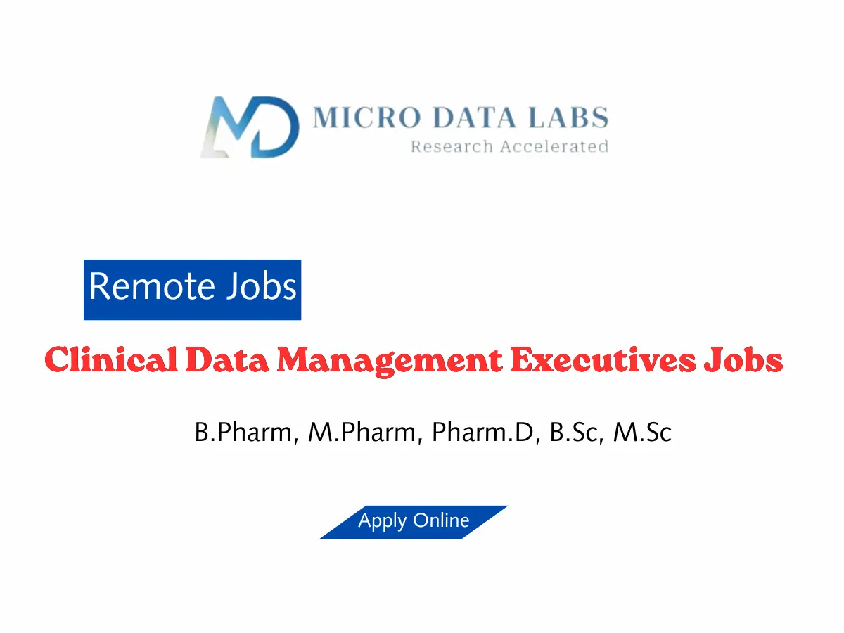 Exciting Clinical Data Manager WFH Jobs 2026 | Remote CDM Hiring 2 Remote Clinical Data Manager Jobs WFH - Micro data Labs