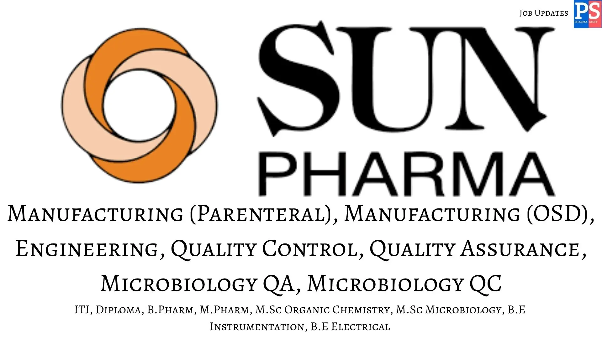 Pharma Jobs, Biotech Jobs, Clinical Research, Pharmacovigilance Jobs 22 Sun Walk In Manufacturing QC QA Engineering Microbiology