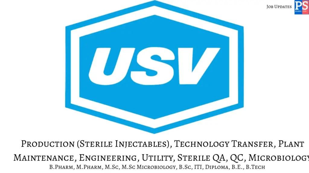 USV Walk-In Production, QA, QC and Engineering