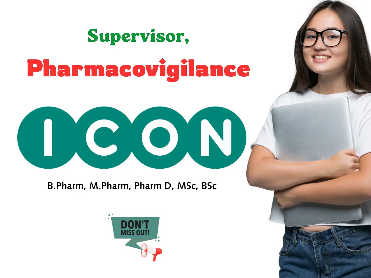 Urgent ICON Hiring Pharmacovigilance Supervisor 3 Urgent ICON Hiring Pharmacovigilance Supervisor