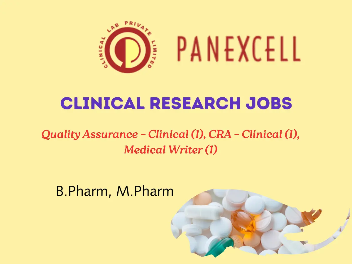 Panexcell Hiring CRA, QA & Medical Writer